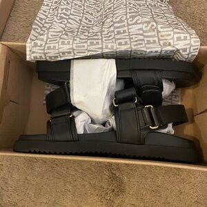 NEW Steve Madden Black Mona Sandals women’s size 7.5